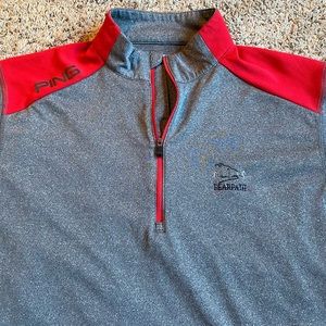 Ping Golf Pullover Q-Zip Shirt Medium Bearpath Country Club Minnesota Sweatshirt